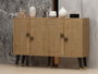 Hanah Home Consola Sapphire Oak y Gold